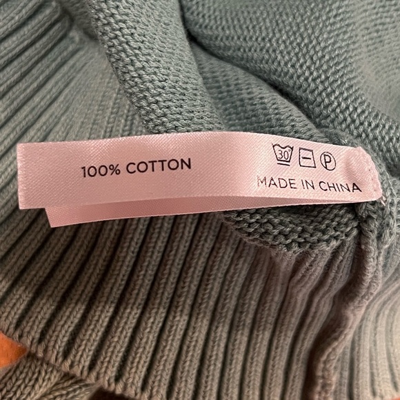 Tuckernuck women’s green stone washed cotton Anne crewneck sweater size Large - Picture 8 of 9